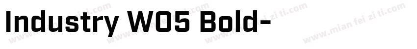 Industry W05 Bold字体转换